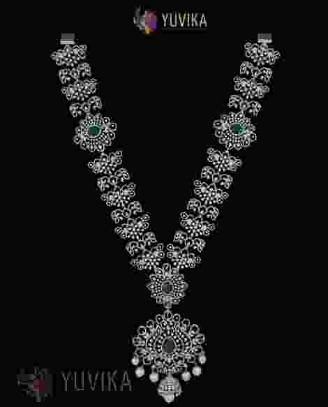 DIAMOND NECKLACE - DETACHABLE PENDANT HAARAM