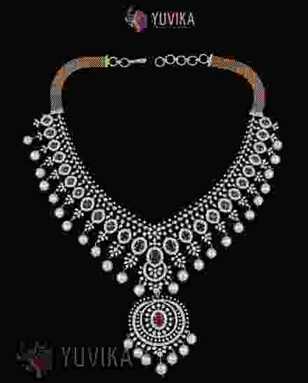 DIAMOND NECKLACE PRINCESS, DETACHABLE PENDANT