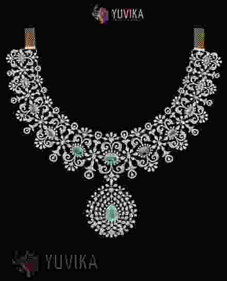 DIAMOND NECKLACE DETACHABLE PENDANT