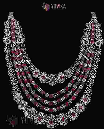 DIAMOND NECKLACE DETACHABLE LAYERED