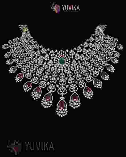 DIAMOND NECKLACE DETACHABLE CHOKER, PRINCESS