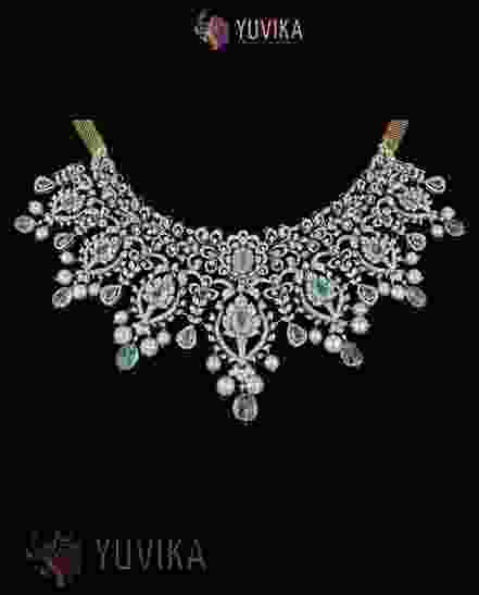 DIAMOND NECKLACE CHOKER, PRINCESS