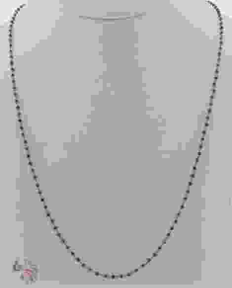 Black Diamond Necklace - 1 Row 