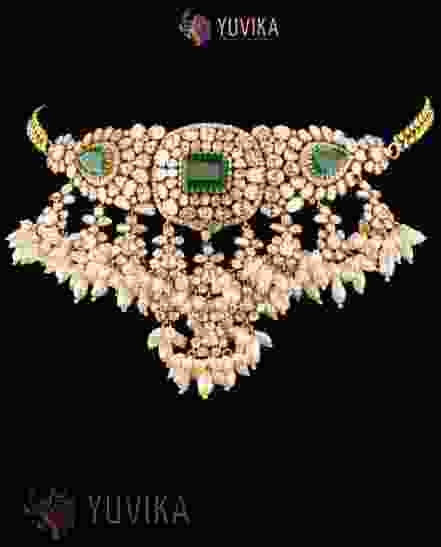 DIAMOND POLKI NECKLACE