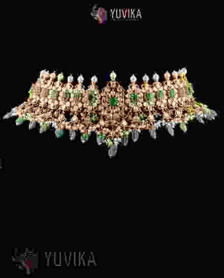 DIAMOND POLKI NECKLACE