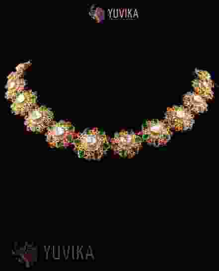 DIAMOND POLKI NECKLACE