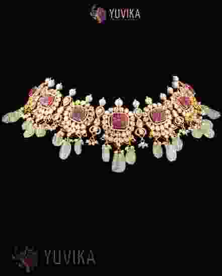 DIAMOND POLKI NECKLACE