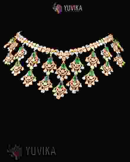 DIAMOND POLKI NECKLACE