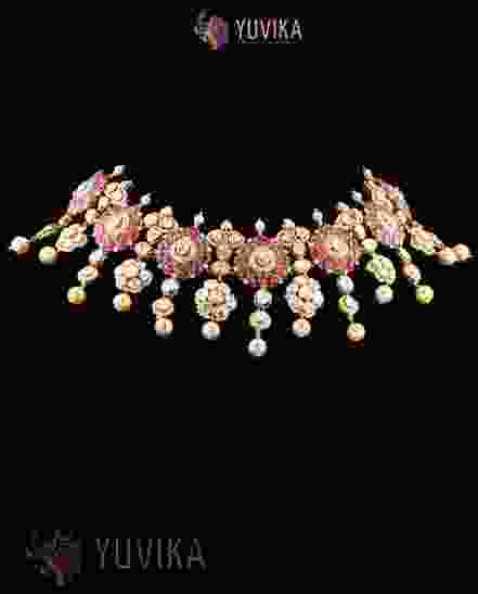 DIAMOND POLKI NECKLACE