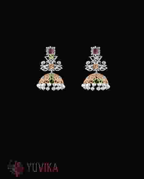 DIAMOND-EARRINGS-JHUMKAS