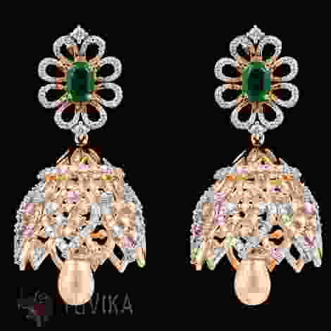 DIAMOND EARRINGS - JHUMKAS