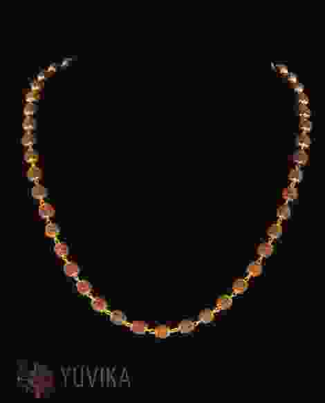 Gold Chain Rudraksha Mala 24 inch