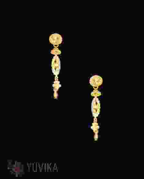 GOLD EARRINGS - DETACHABLE STUDS- HANGINGS