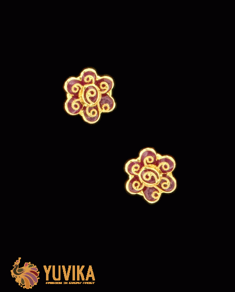 GOLD EARRINGS - STUDDED-STUDS