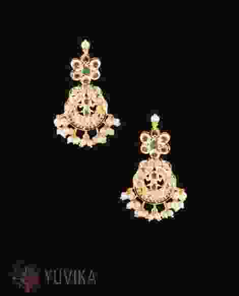 GOLD EARRINGS - CZ - HANGINGS