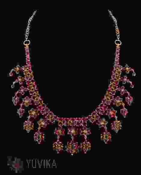 GOLD NECKLACE- STUDDED 