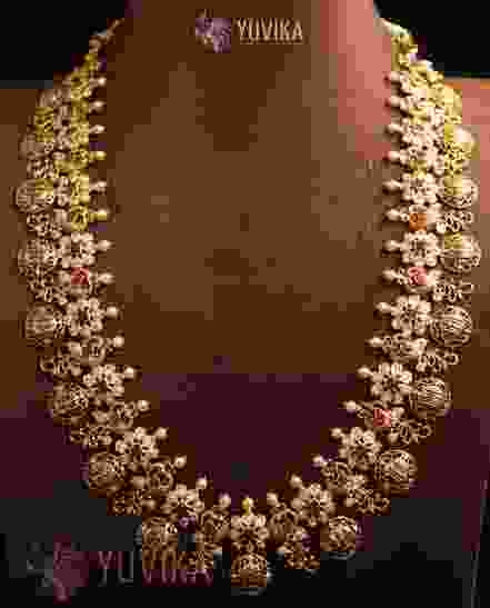 22k Studded Gold Necklace