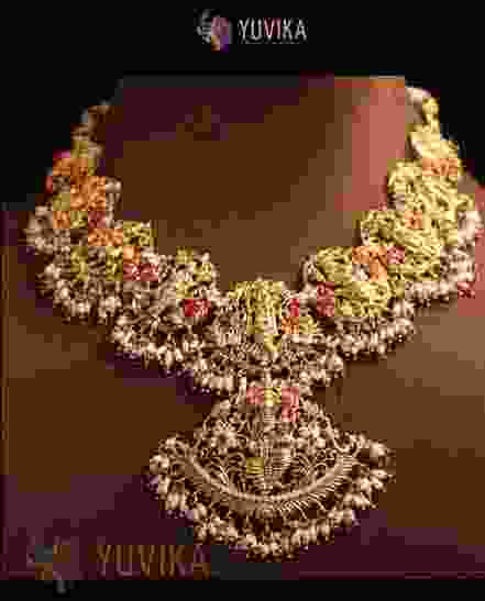 22k Studded Gold Necklace