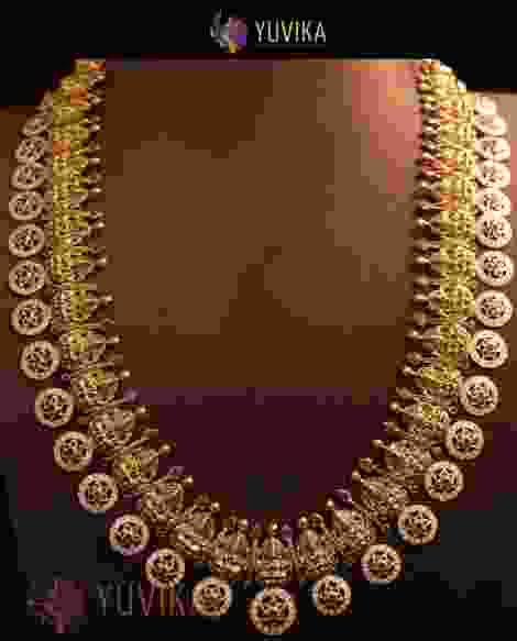 22k Studded Gold Necklace 