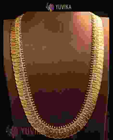 22k Studded Gold Necklace 