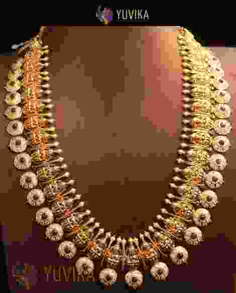 22k Studded Gold Necklace 